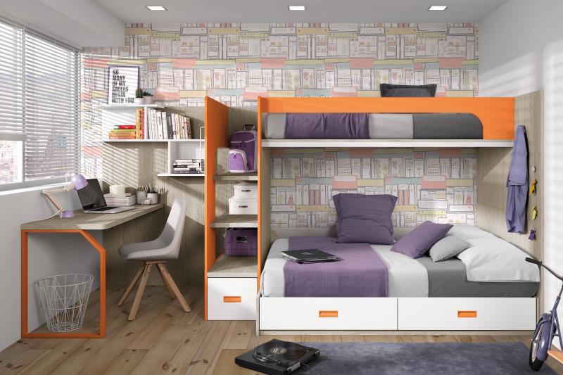 Habitación juvenil fashion - Dormitorios juveniles ROS